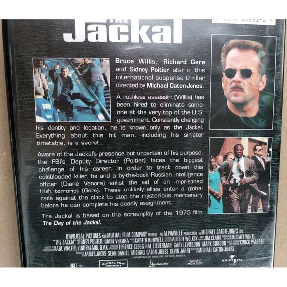 The Jackal DVD Collector Edition Widescreen Bruce Willis Richard Gere 1997 Movie - Picture 11 of 15